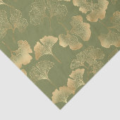 Goldenes Ginkgo-Herbstmuster Seidenpapier (Ausschnitt)