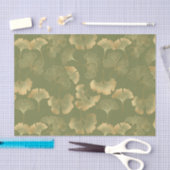 Goldenes Ginkgo-Herbstmuster Seidenpapier (Handwerk)