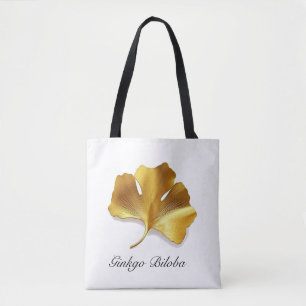 Goldenes Ginkgoblatt - Symbol für Langlebigkeit un Tasche