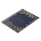 Goldenes Gipskraut Blumen Notizblock (Linke Seite)