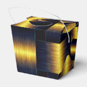 Goldenes Gitter 2 Geschenkschachtel (Rückseite)