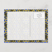 Goldenes Gitter 6-6 mm, jede Farbe Postkarte (Rückseite)