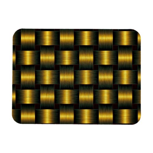 Goldenes Gitter Magnet (Horizontal)