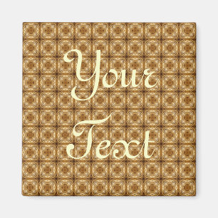 Goldenes glänzendes Muster Magnet