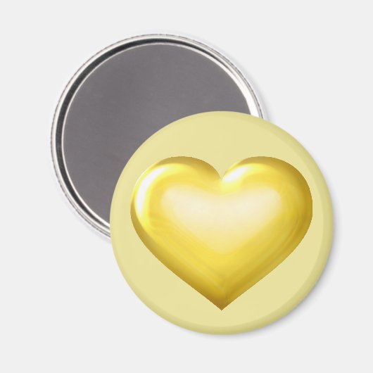 Goldenes Glas Magnet (Vorderseite/Rückseite)