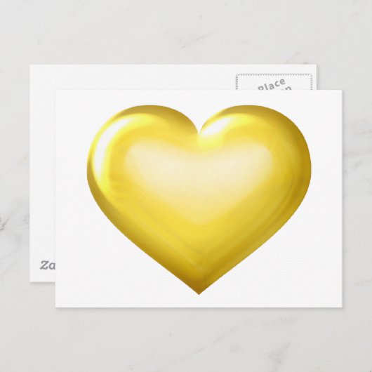 Goldenes Glas Postkarte (Vorne/Hinten)