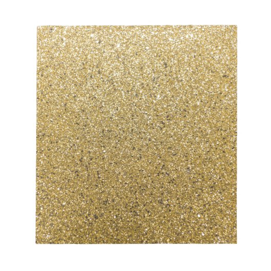 Goldenes Glitterpapier Notizblock (Vorderseite)