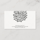 Goldenes Glitzer-Rundbogen-Muster Visitenkarte (Rückseite)