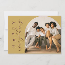 Goldenes Glück für alles Feiertagskarte