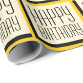 Goldenes Glück zum Geburtstag Geschenkpapier (Rolleneckpunkt)