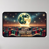 Goldenes Glühen der Weihnachtsnacht Poster (Vorne)