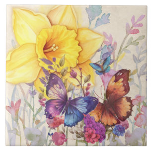 Goldenes Glühen: Ein Symbol der Erneuerung Fliese