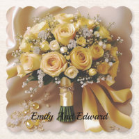 "Goldenes Glühen: Eine gefällige Rose Bouquet der