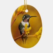 Goldenes Glühen Keramik Ornament (Hinten)