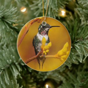 Goldenes Glühen Keramik Ornament