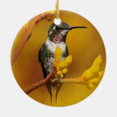 Goldenes Glühen Keramik Ornament (Hinten)