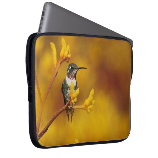 Goldenes Glühen Laptopschutzhülle (Vorne Rechts)