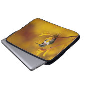 Goldenes Glühen Laptopschutzhülle (Vorne Knopf)