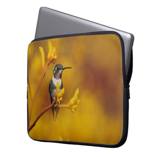 Goldenes Glühen Laptopschutzhülle (Vorderseite Links)