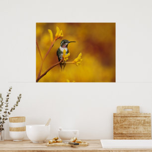 Goldenes Glühen Poster