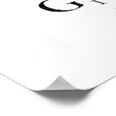 Goldenes Glühen Poster (Ecke)