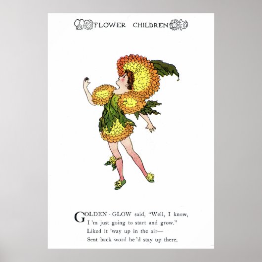 Goldenes Glühen Poster (Vorne)