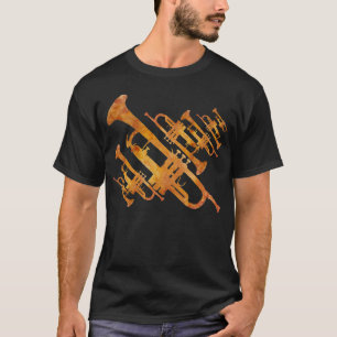 Goldenes Glühen-Trompeten T-Shirt