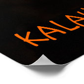 Goldenes Glühmeerkat-Poster Poster (Ecke)