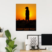 Goldenes Glühmeerkat-Poster Poster (Heimbüro)