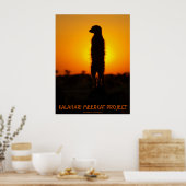 Goldenes Glühmeerkat-Poster Poster (Küche)