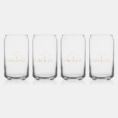 goldenes Gold glänzt Luxus-Geschenk wertvollen Hal Dosenglas (Hinten)