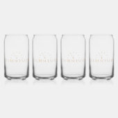 goldenes Gold glänzt Luxus-Geschenk wertvollen Hal Dosenglas (Links)