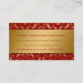 Goldenes göttliches Rot der Kirsche311 Visitenkarte (Rückseite)