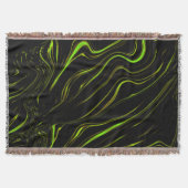 Goldenes Gras, weiche grüne, lange Spuren auf schw Decke (Vorderseite)