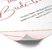 Goldenes Grün wie alt die Braut war Poster (Ecke)