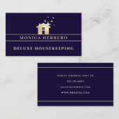 Goldenes Haus funkelnd Logo  Visitenkarte (Vorne/Hinten)