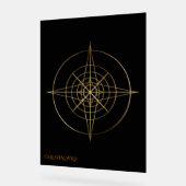 Goldenes Heilige Geometrie Acryl Hochzeitsschild Acrylschild (Winkel)