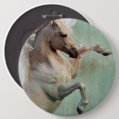 Goldenes Hengstpferd - Schaltfläche Button (Vorne & Hinten)