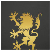 Goldenes heraldisches Löwe-Gewebe Stoff (Muster)