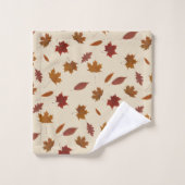 Goldenes Herbst-Blätter auf kundenspezifischer Badhandtuch Set (Waschlappen)