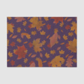 Goldenes Herbst-Blätter auf kundenspezifischer Seidenpapier (Vorderseite)