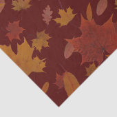 Goldenes Herbst-Blätter auf kundenspezifischer Seidenpapier (Detail)