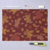 Goldenes Herbst-Blätter auf kundenspezifischer Seidenpapier (Handwerk)