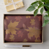 Goldenes Herbst-Blätter auf kundenspezifischer Seidenpapier (Geschenk)