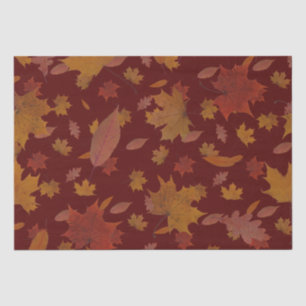 Goldenes Herbst-Blätter auf kundenspezifischer Seidenpapier