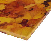 Goldenes Herbstblatt Schneidebrett (Ecke)
