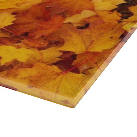 Goldenes Herbstblatt Schneidebrett (Ecke)