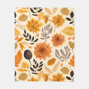 Goldenes Herbstblühen Fleecedecke