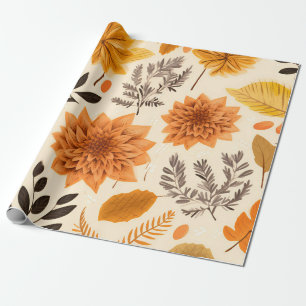 Goldenes Herbstblühen Geschenkpapier