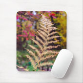 Goldenes Herbstfarnblatt-Exemplar Mousepad (Mit Mouse)